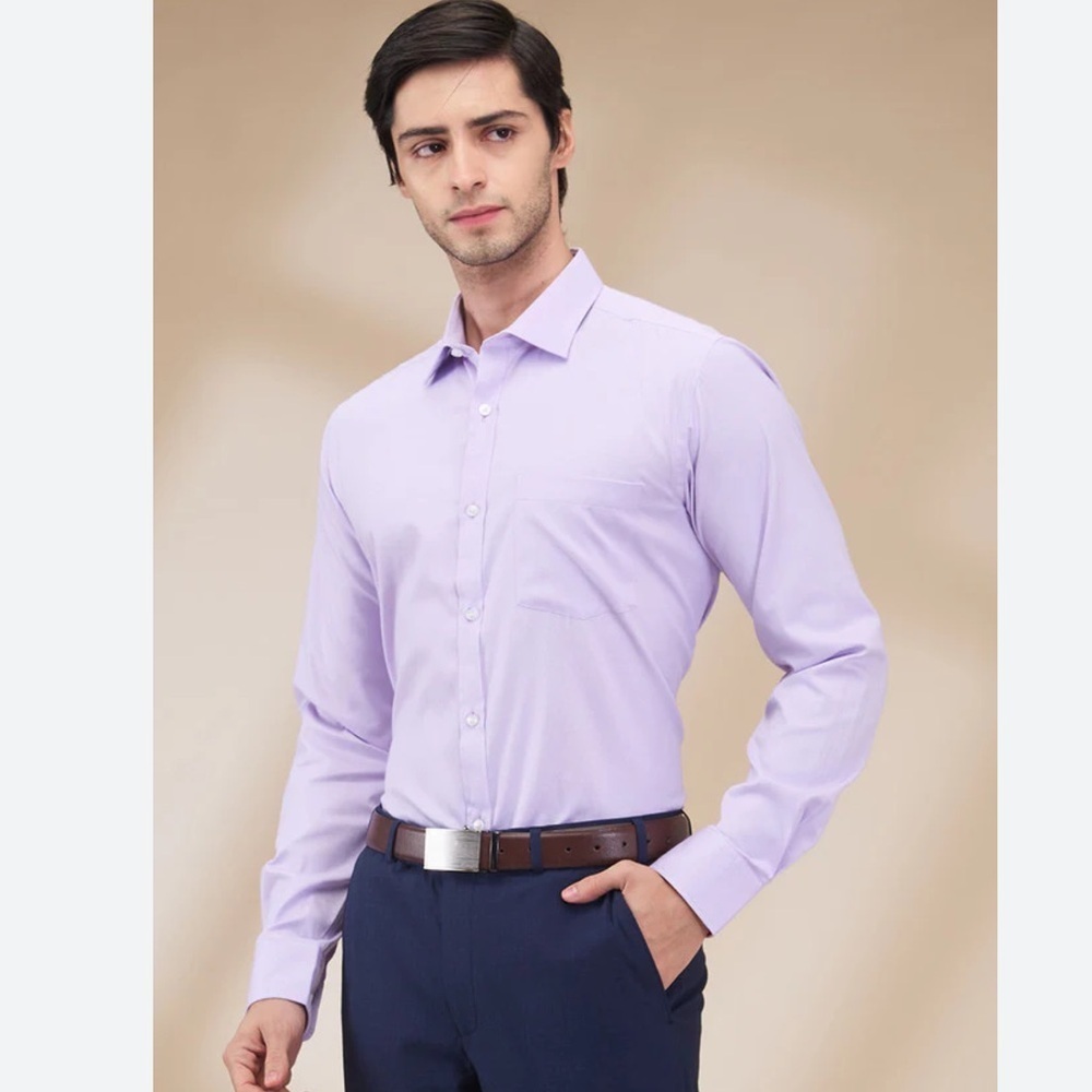 PARK Avenue Men's Lavender Dress Shirt. CUELLO 39 cm - Picture 3 of 8